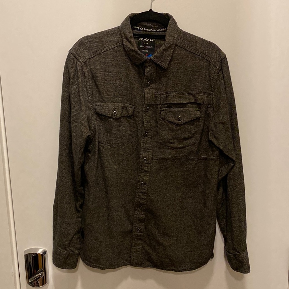 Kavu Button-up Shirt - Brown Size L